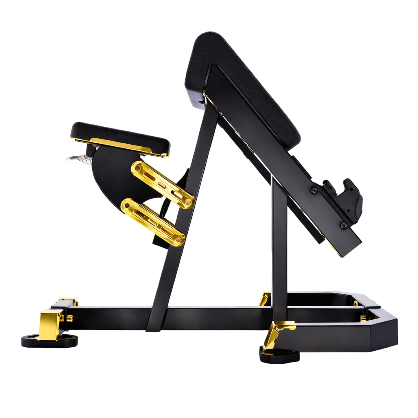 DHZ TITAN Mechanix Y976ZASeated Preacher Curl - Plate Loaded Bizepsbank für isoliertes Armtraining