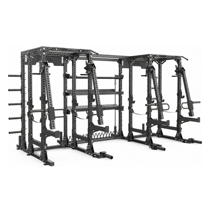 DHZ E6215 Lever Arm Dual Power Rack in Black Pearl und Piano Black – Hauptansicht