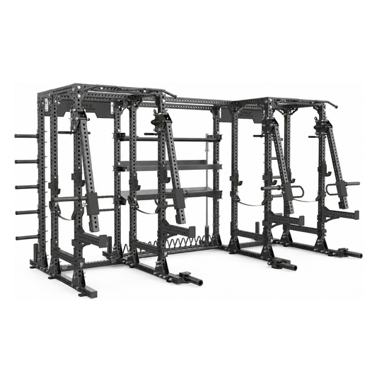 DHZ E6215 Lever Arm Dual Power Rack in Black Pearl und Piano Black – Hauptansicht