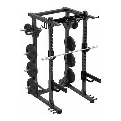 DHZ E6221 Basic Half Rack in Black Pearl und Piano Black – Hauptansicht auf weißem Hintergrund