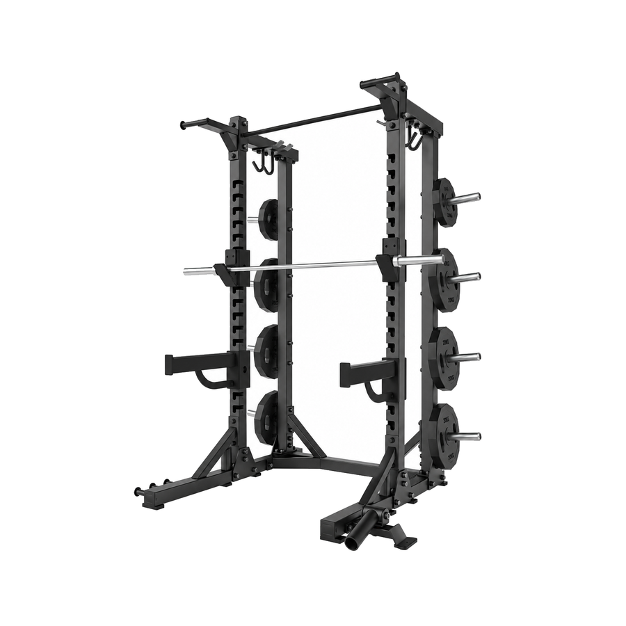 DHZ E6227 Classic Half Rack in Black Pearl und Piano Black – Hauptansicht auf weißem Hintergrund