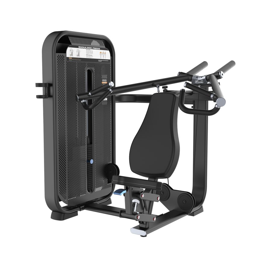 DHZ E7006 Shoulder Press Hauptansicht in Black Pearl und Piano Black