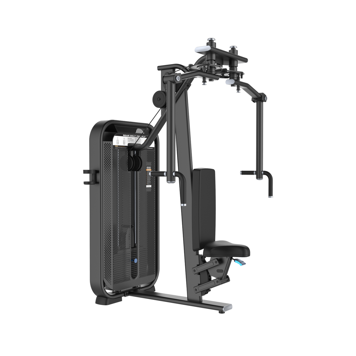 DHZ E7007 Rear Delt / Pec Fly Hauptansicht in Black Pearl und Schwarz