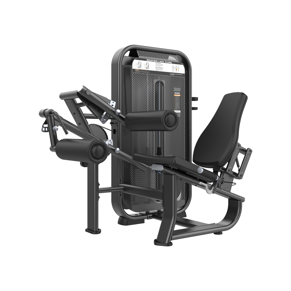 DHZ E7023 Seated Leg Curl Hauptansicht in Black Pearl und Schwarz
