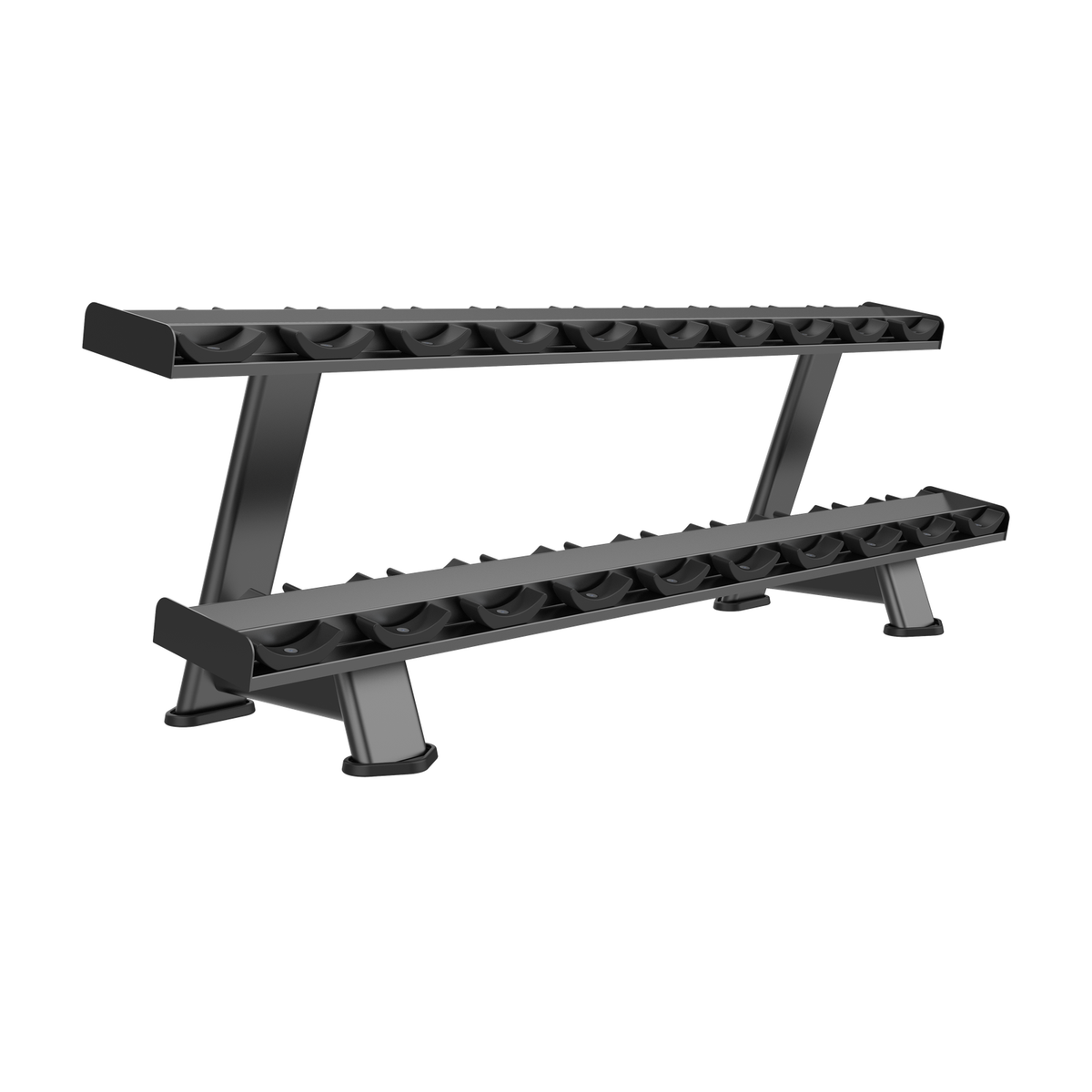 DHZ E7077 Dumbbell Rack Hauptansicht in Black Pearl