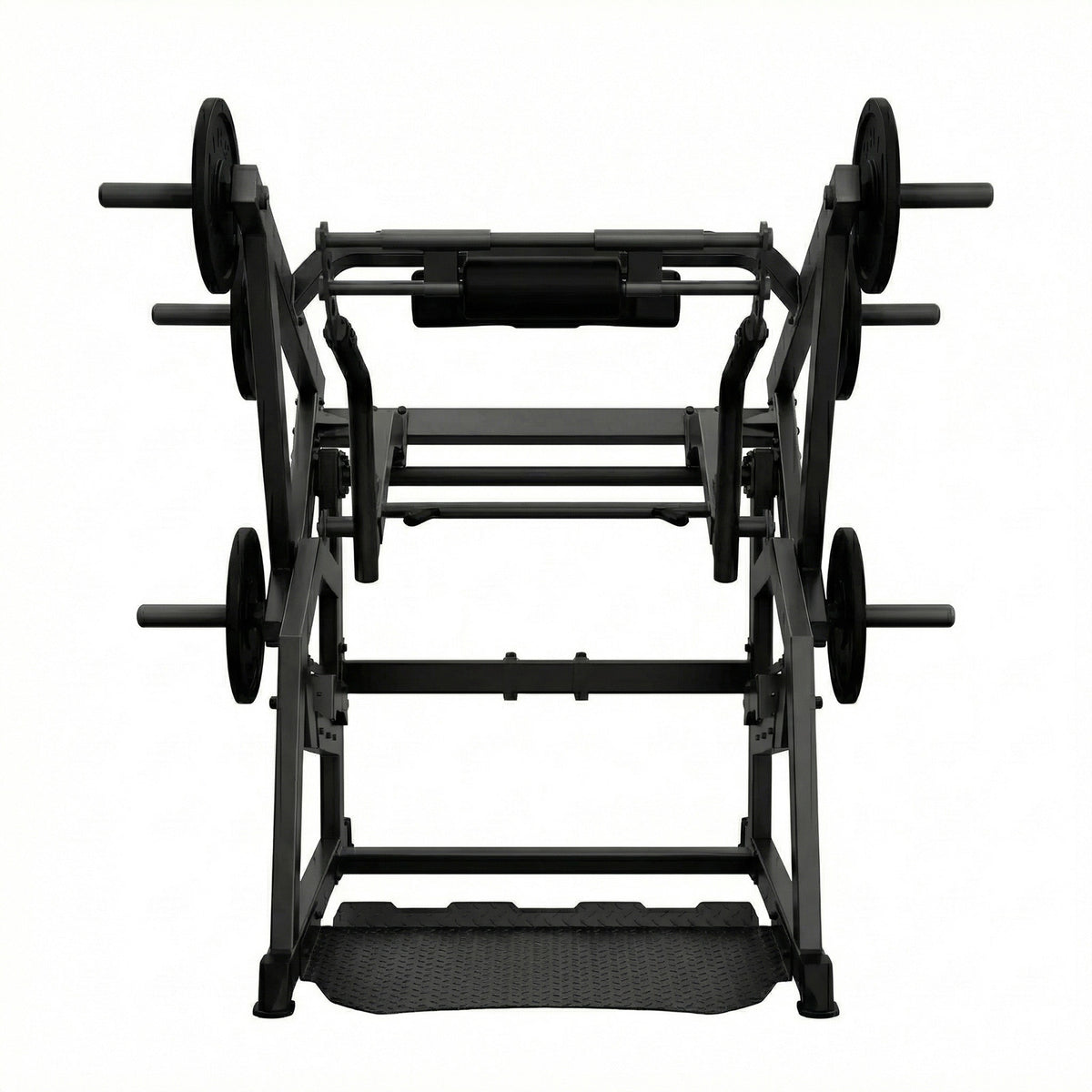 DHZ A601L Power Squat Pro – Frontansicht des professionellen Kraftgeräts – Fitnessstudio, Krafttraining und kommerzieller Studioeinsatz