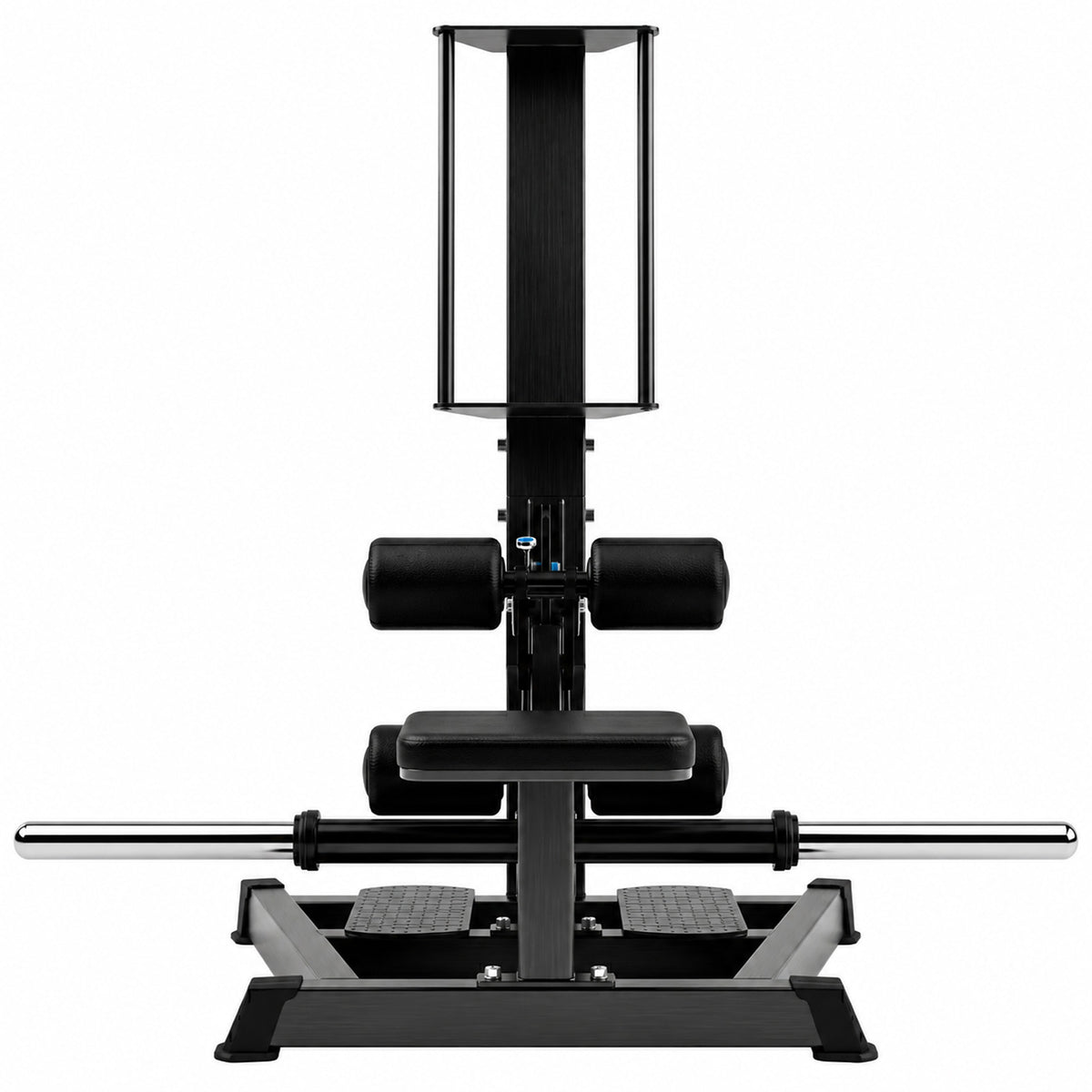 DHZ A605L Standing Hip Thrust – Frontansicht des professionellen Kraftgeräts – Fitnessstudio, Krafttraining und kommerzieller Studioeinsatz