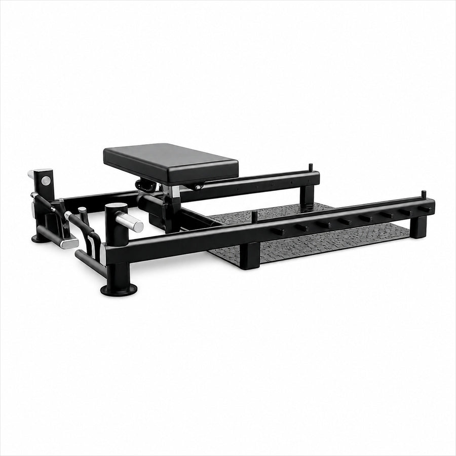 DHZ A606 Glute Bridge Bench – Plate Loaded Glute Bench – Perspektivische Geräteansicht