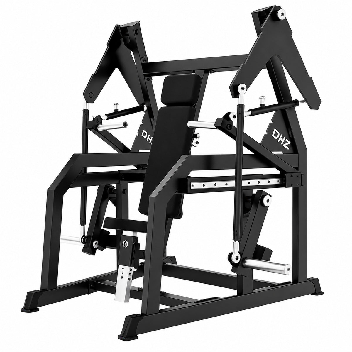 DHZ A615 Precision Chest Press – Hauptansicht des professionellen Fitnessgeräts – Fitnessstudio, Krafttraining und kommerzieller Studioeinsatz