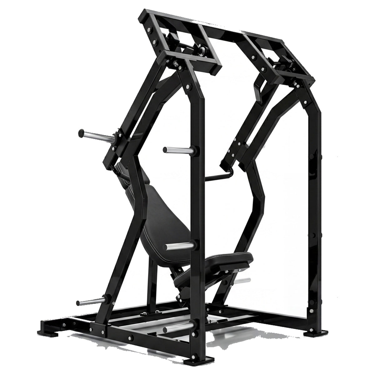 DHZ P-FORCE PM2012 Iso-Lateral Shoulder Press – Plate Loaded Iso-Laterale Schulterpresse – schwarze Polster, Hauptansicht