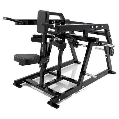 DHZ P-FORCE PM2018 Seated Dip – Plate Loaded Sitzende Dip-Maschine – schwarze Polster, Hauptansicht