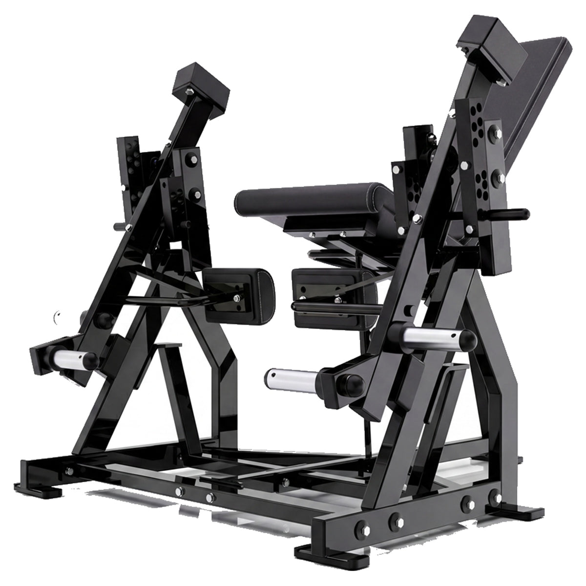 DHZ P-FORCE PM2022 Iso-Lateral Leg Extension – Plate Loaded Iso-Lateraler Beinstrecker – schwarze Polster, Hauptansicht