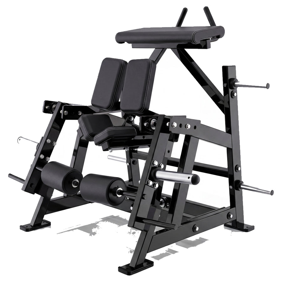 DHZ P-FORCE PM2031 Iso-Lateral Kneeling Leg Curl – Plate Loaded Iso-Lateraler kniender Beinbeuger – schwarze Polster, Hauptansicht