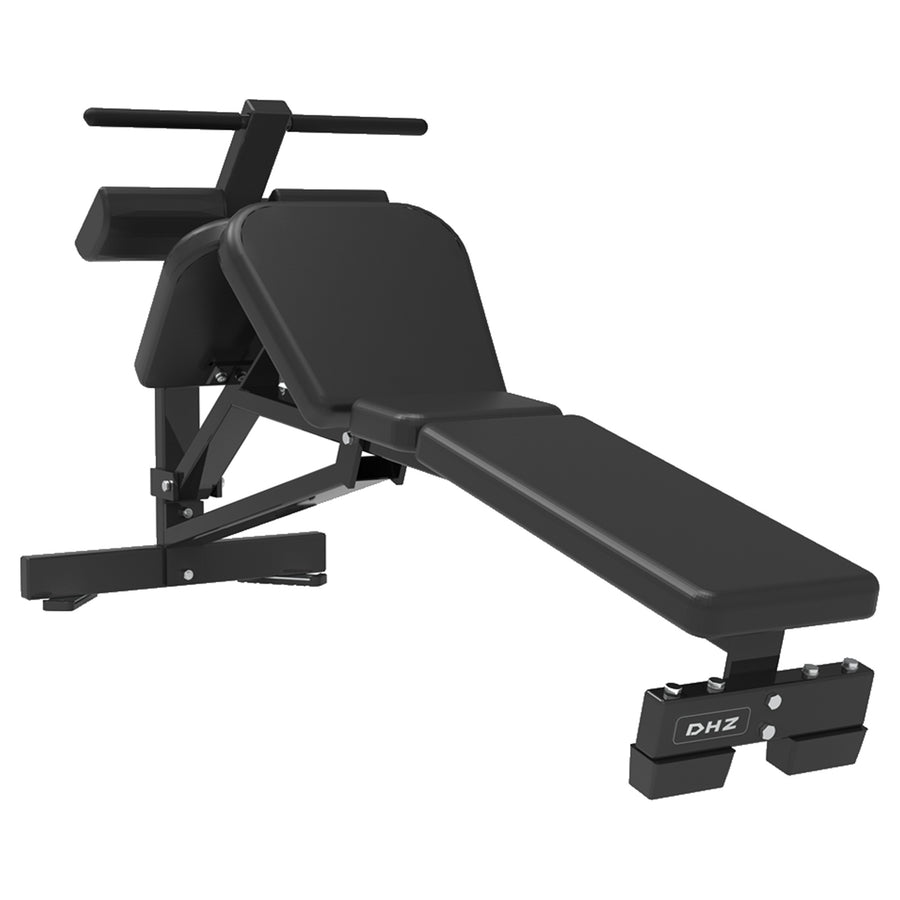 DHZ S-FORCE PM3002 Abdominal Board – Freihantel Bauchbank – schwarze Polster, Hauptansicht