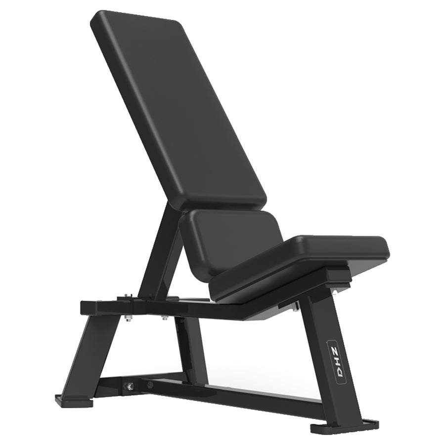 DHZ S-FORCE PM3004 Incline Bench 55° – Freihantel Schrägbank 55 Grad – schwarze Polster, Hauptansicht