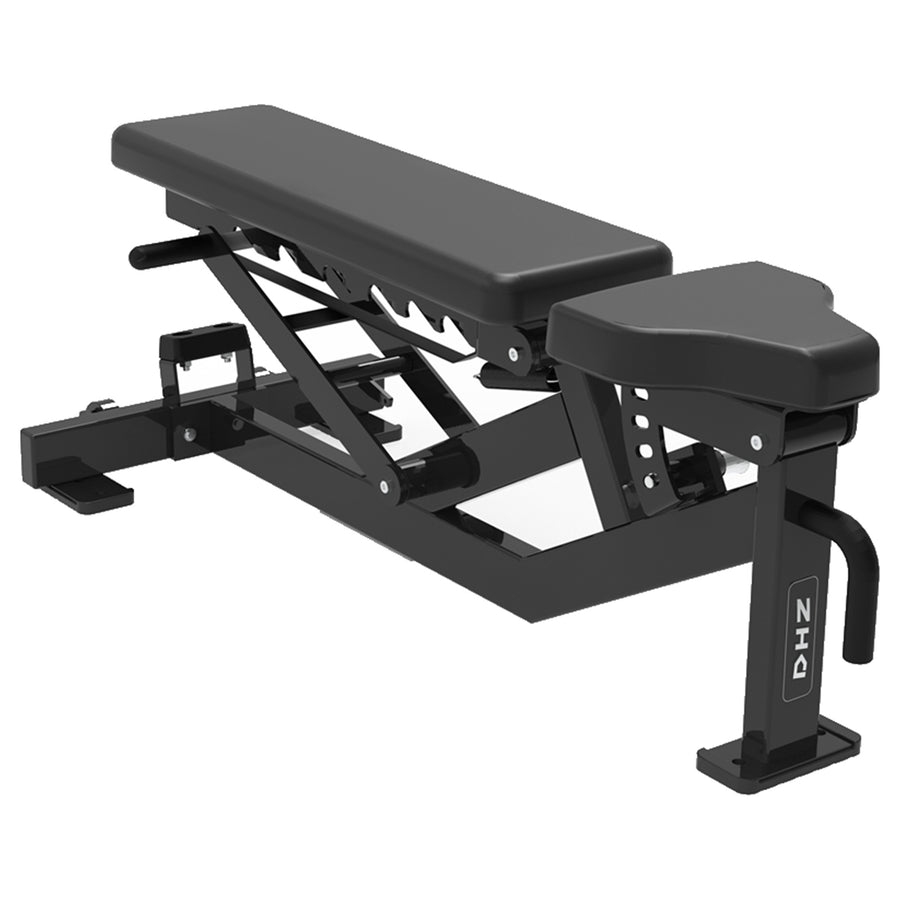 DHZ S-FORCE PM3007 Super Bench – Freihantel Verstellbare Super Bench – schwarze Polster, Hauptansicht