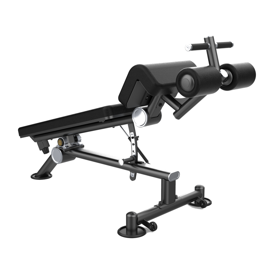 DHZ U2037 Decline Bench Hauptansicht in Black Pearl mit schwarzer Polsterung