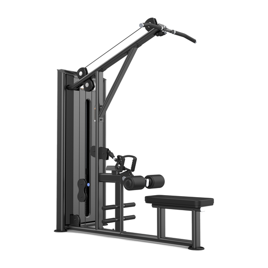 DHZ U2085 Lat & Pull Hauptansicht in Black Pearl mit schwarzer Polsterung