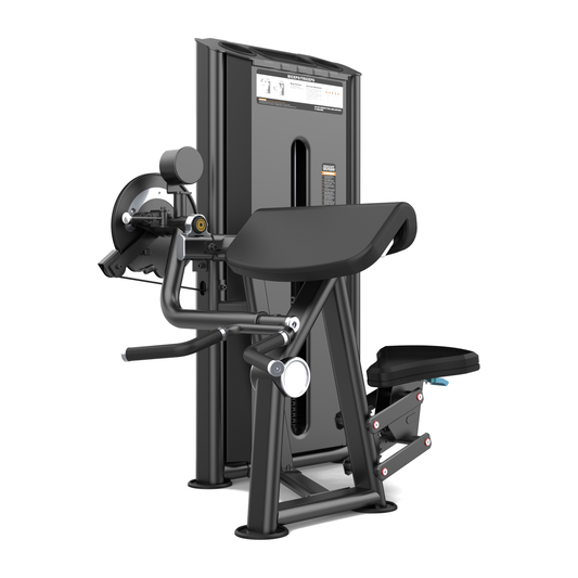DHZ U2087 Camber Curl & Triceps Hauptansicht in Black Pearl mit schwarzer Polsterung