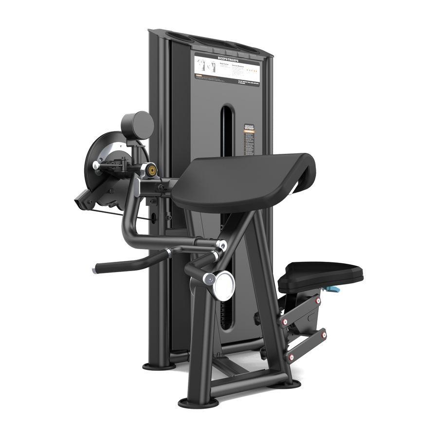 DHZ U2087 Camber Curl & Triceps Hauptansicht in Black Pearl mit schwarzer Polsterung