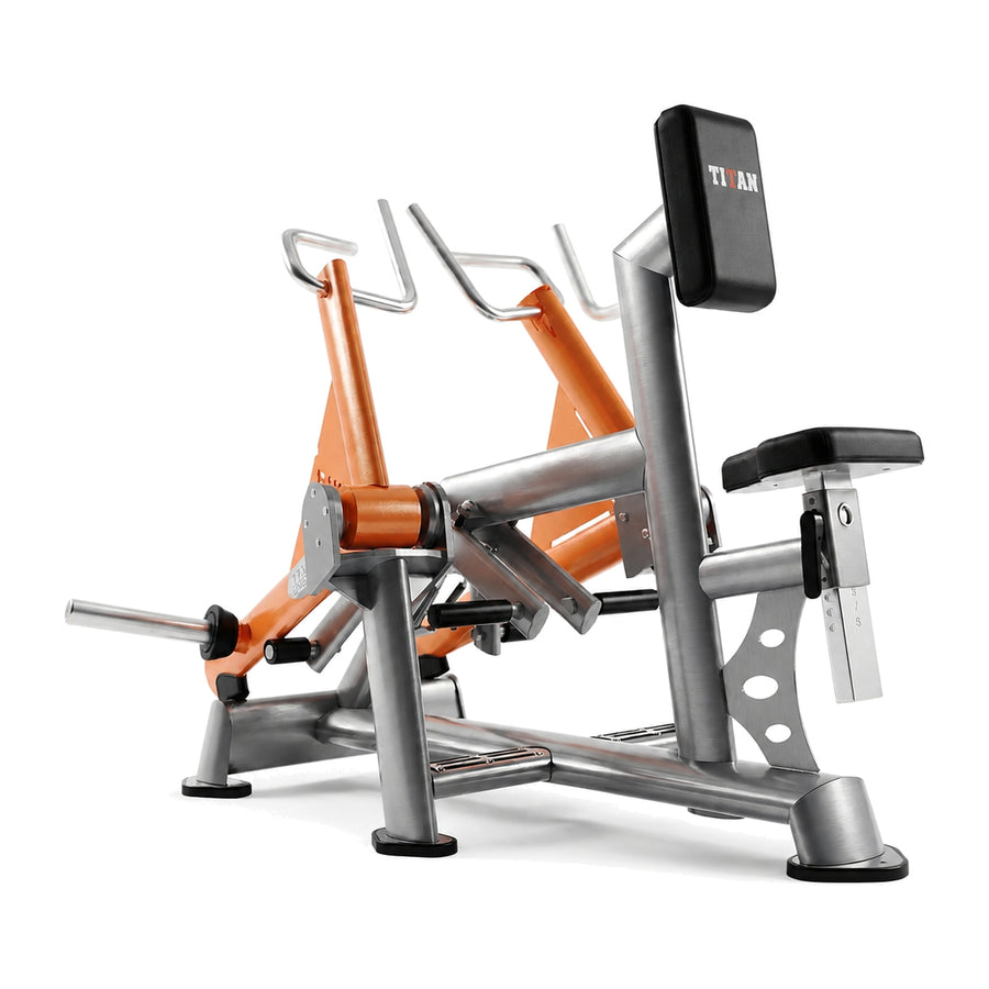 DHZ TITAN Extreme T902 Rowing Machine – Rudermaschine für Rückentraining – Hauptansicht in Titan Grau Hermes Orange