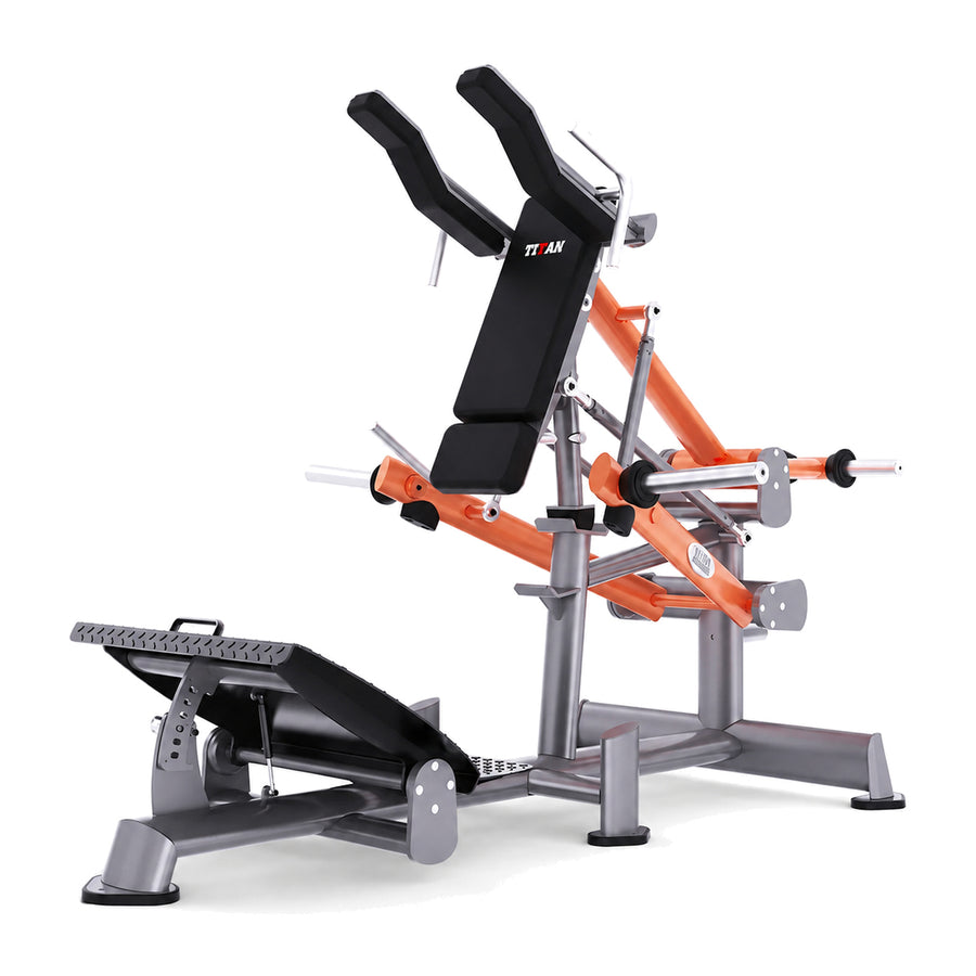 DHZ TITAN Extreme T911 Power Squat – Kniebeugenmaschine für Bein- und Gesäßtraining – power squat beintraining hauptansicht