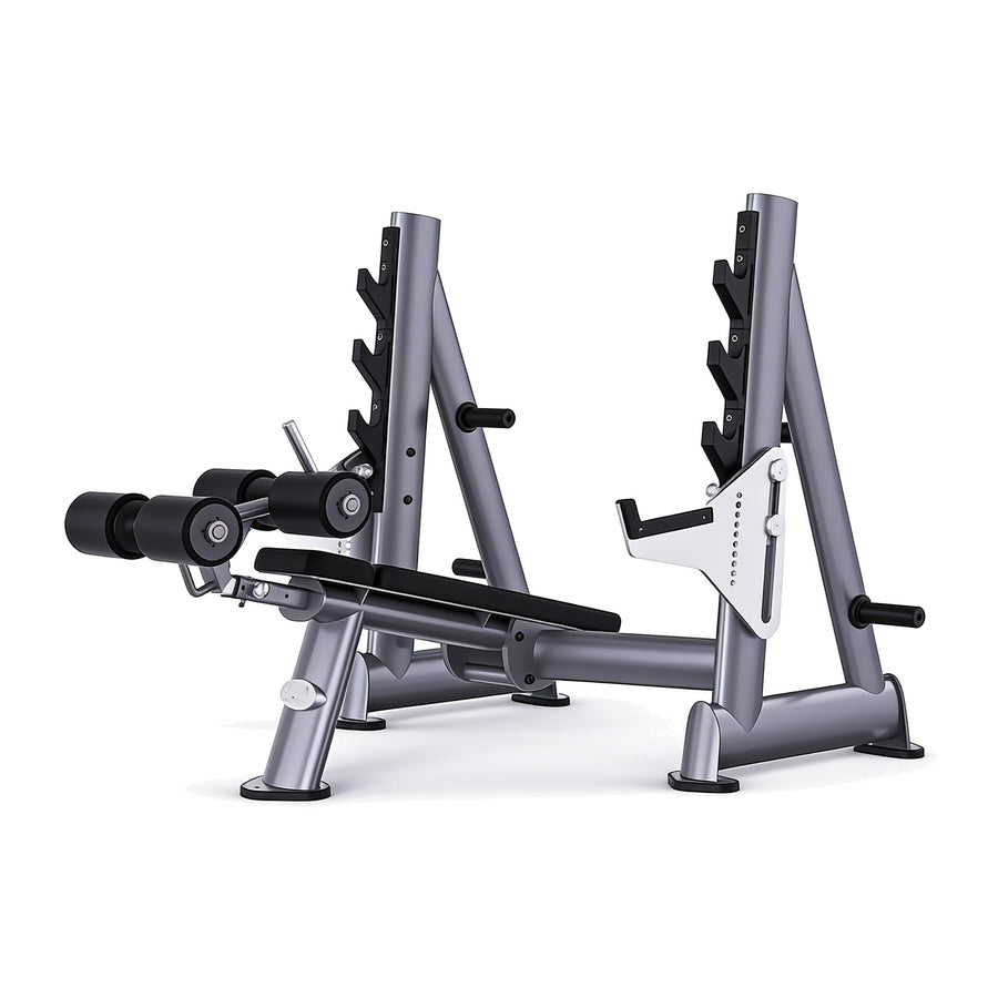 DHZ TITAN Extreme T931 Olympic Decline Bench – Professionelle Negativbank – olympic decline bench langhantelbank hauptansicht