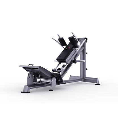 DHZ TITAN Extreme T939 Super Hack Slide – Professionelle Hack Squat Maschine für effektives Beintraining – super hack slide titan grau hauptansicht