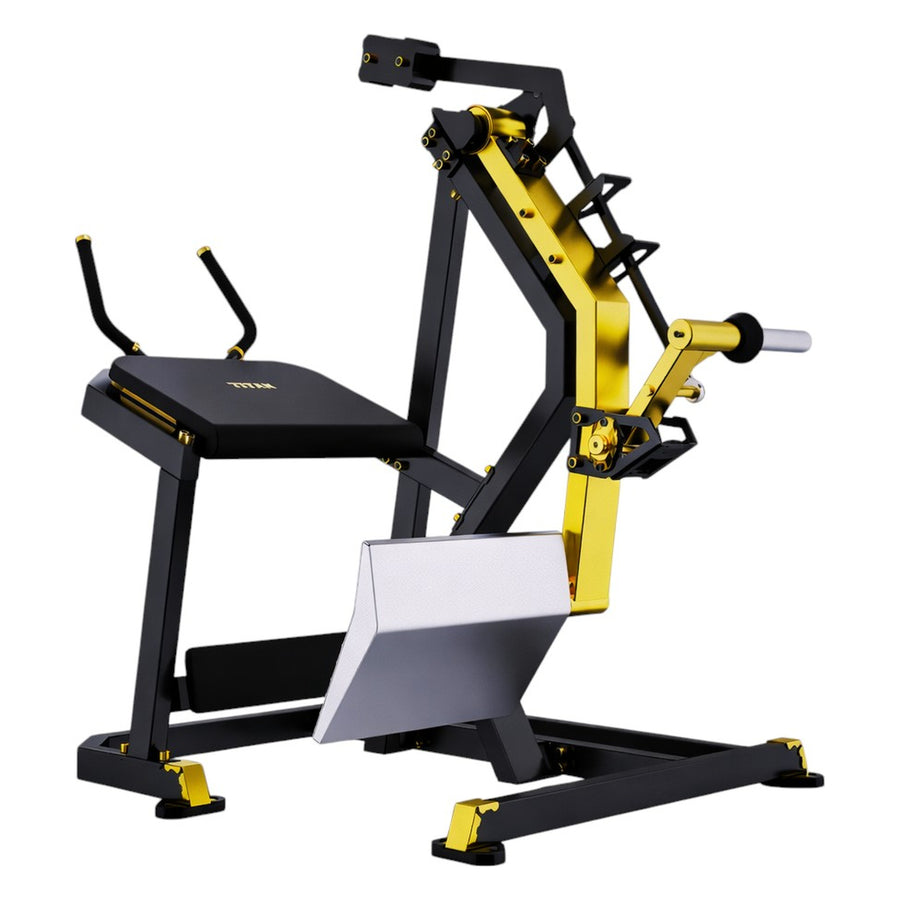 DHZ TITAN Mechanix Y940ZA Rear Kick - Plate Loaded Glute Trainer – rear kick schwarz gold hauptansicht