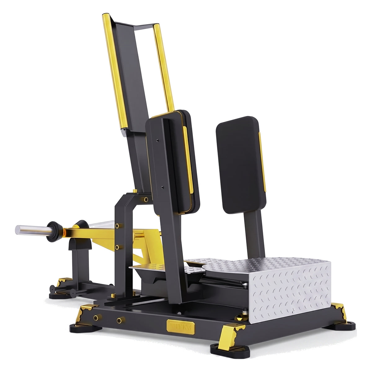 DHZ TITAN Mechanix Y985ZA Standing Abductor – Plate Loaded Abduktorenmaschine – dhz titan mechanix y985za standing abductor schwarz gold hauptansicht 