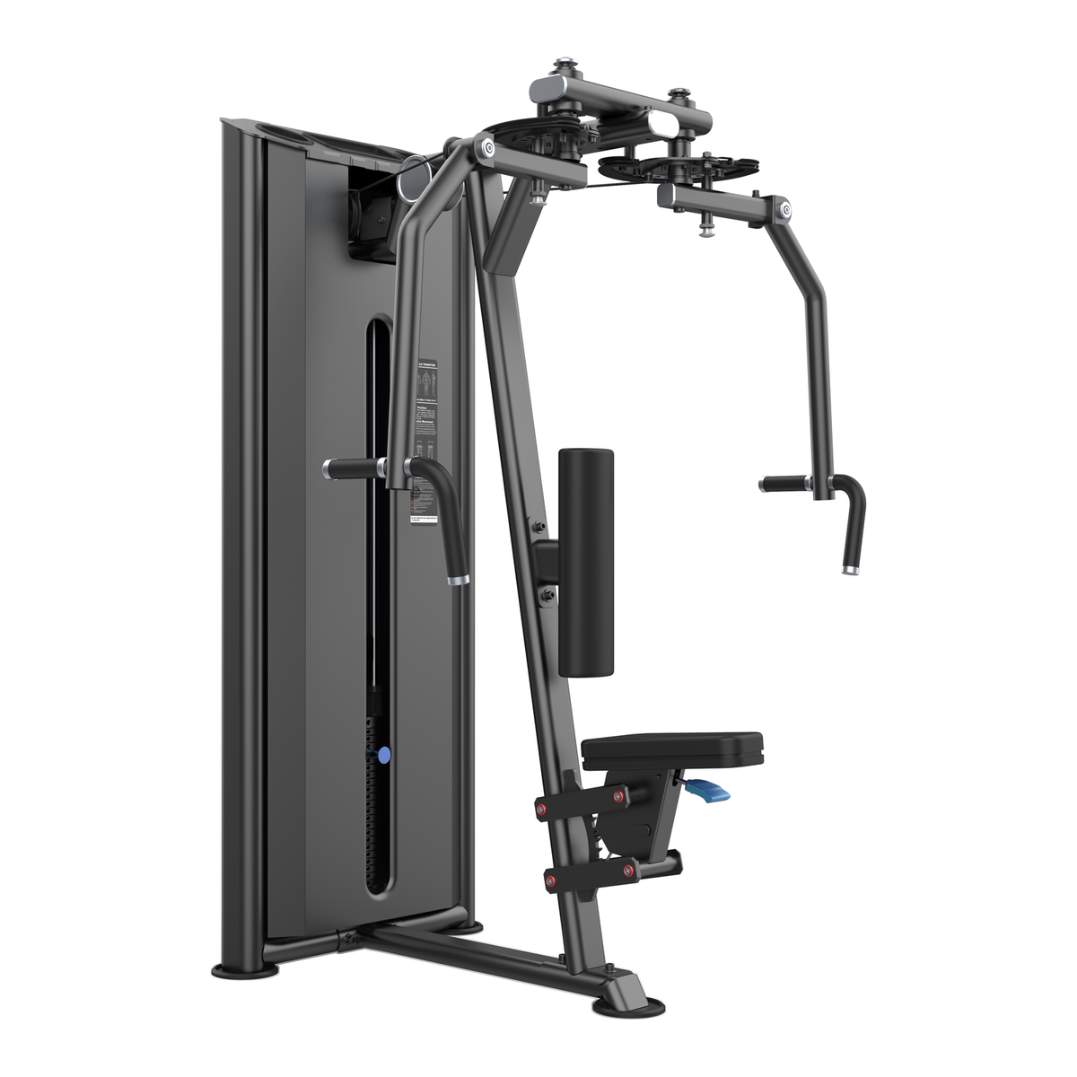 DHZ U2007 Rear Delt Pec Fly Hauptansicht in Black Pearl und Schwarz