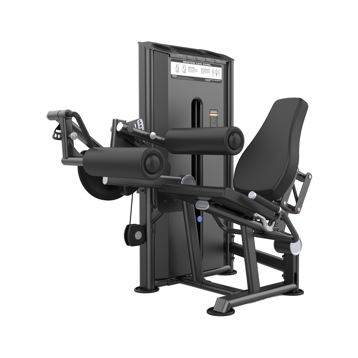 DHZ U2023 Seated Leg Curl Hauptansicht in Black Pearl und Schwarz