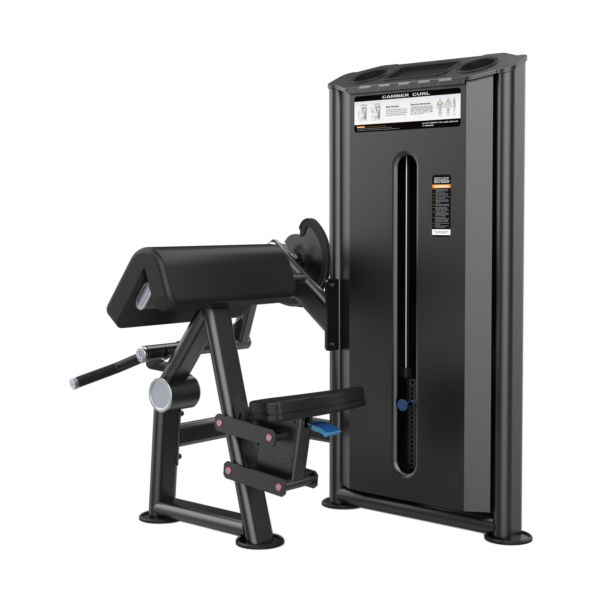 DHZ U2030 Biceps Curl Hauptansicht in Black Pearl und Schwarz