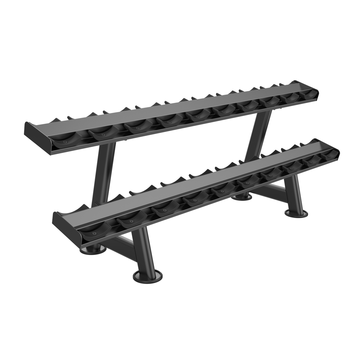 DHZ U2077 Dumbbell Rack Hauptansicht in Black Pearl