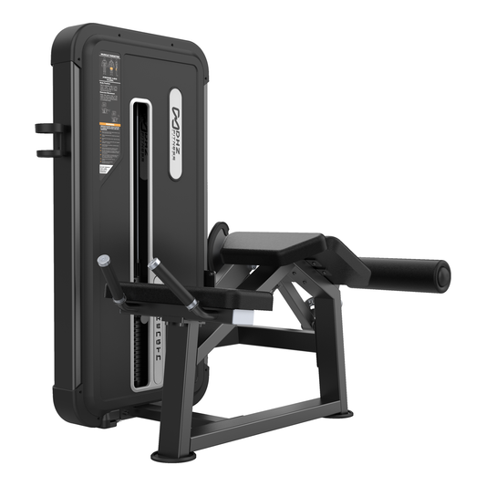DHZ U3001A Prone Leg Curl in Black Pearl und Black – Hauptansicht auf weißem Hintergrund