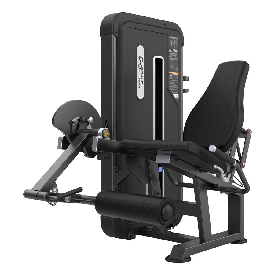 DHZ U3002A Leg Extension in Black Pearl und Black – Hauptansicht auf weißem Hintergrund