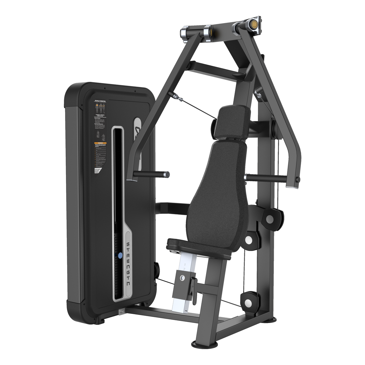 DHZ U3008A Vertical Press in Black Pearl und Black – Hauptansicht auf weißem Hintergrund