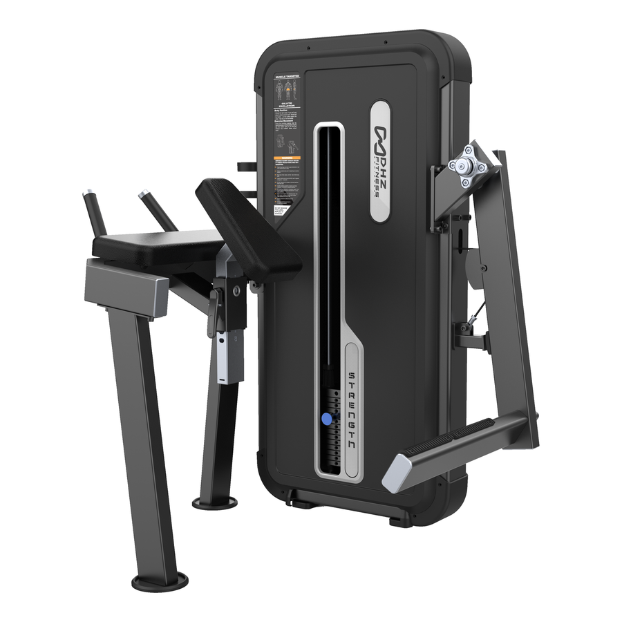 DHZ U3024A Glute Isolator in Black Pearl und Black – Hauptansicht auf weißem Hintergrund