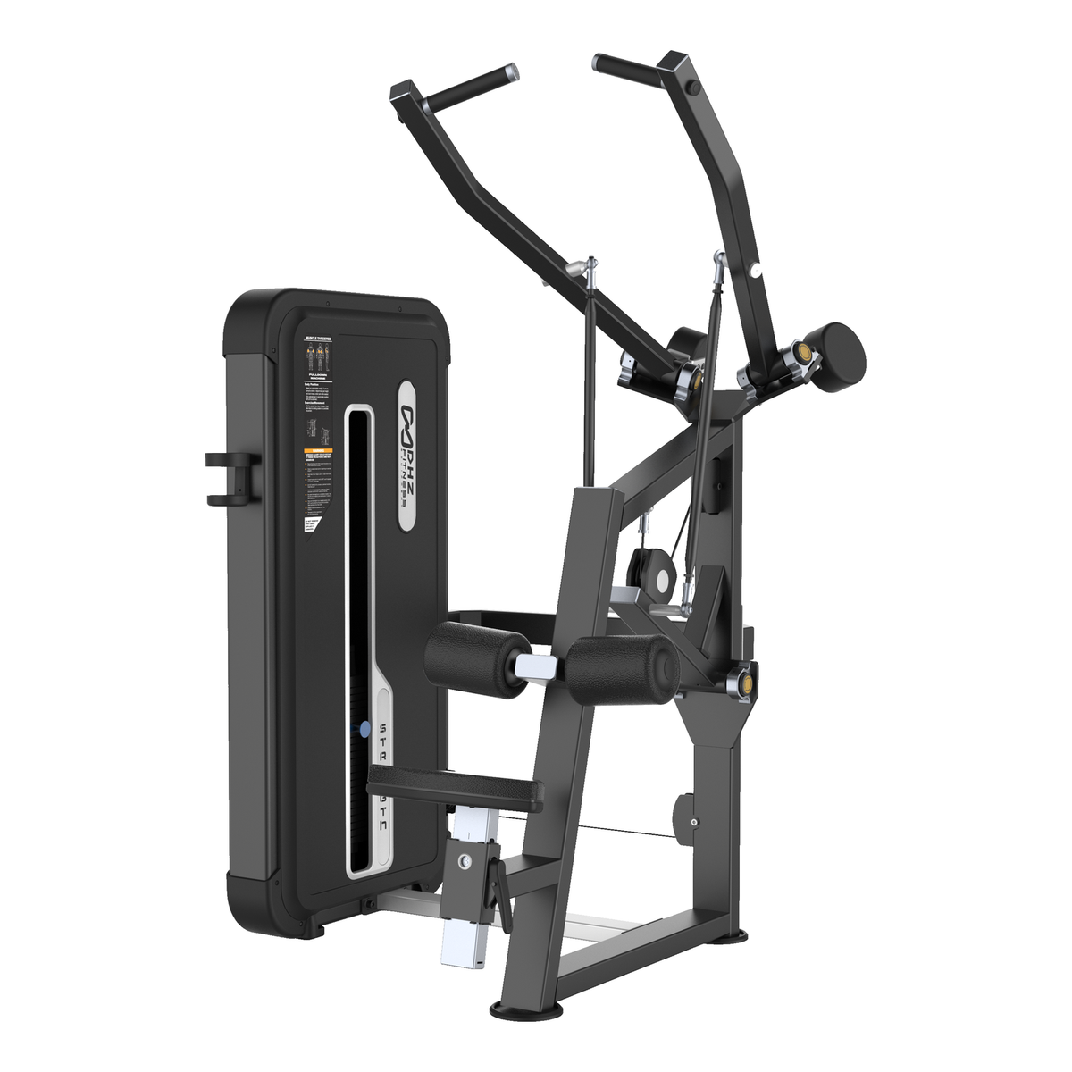 DHZ U3035A Pulldown in Black Pearl und Black – Hauptansicht auf weißem Hintergrund