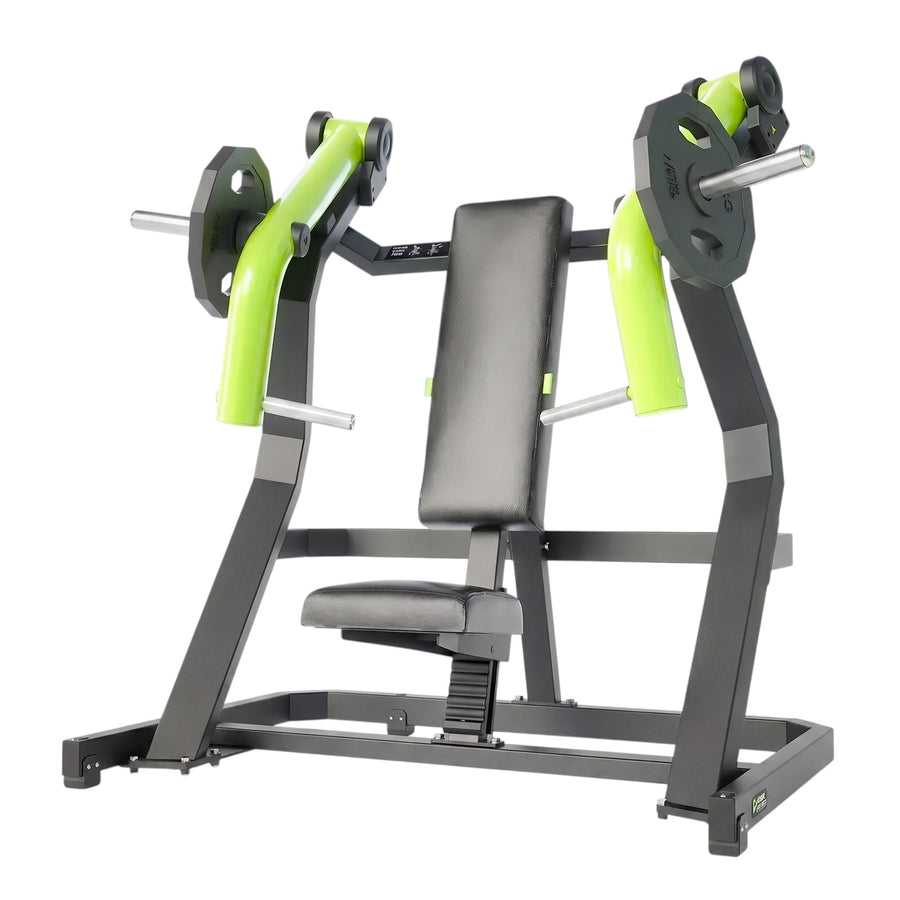 DHZ Y900 Y915 Schrägbank-Brustpresse (Incline Chest Press) in Grün-Schwarz – Hauptansicht