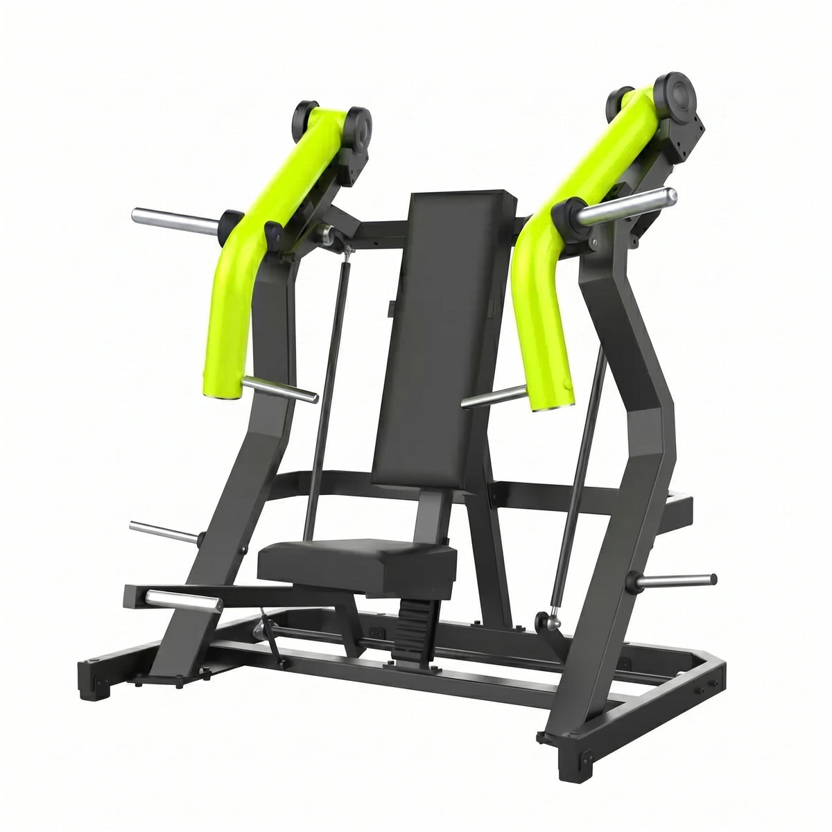 DHZ Y900 Y915L Schrägbank-Brustpresse (Incline Chest Press) mit Einstiegshilfe in Grün-Schwarz – Hauptansicht