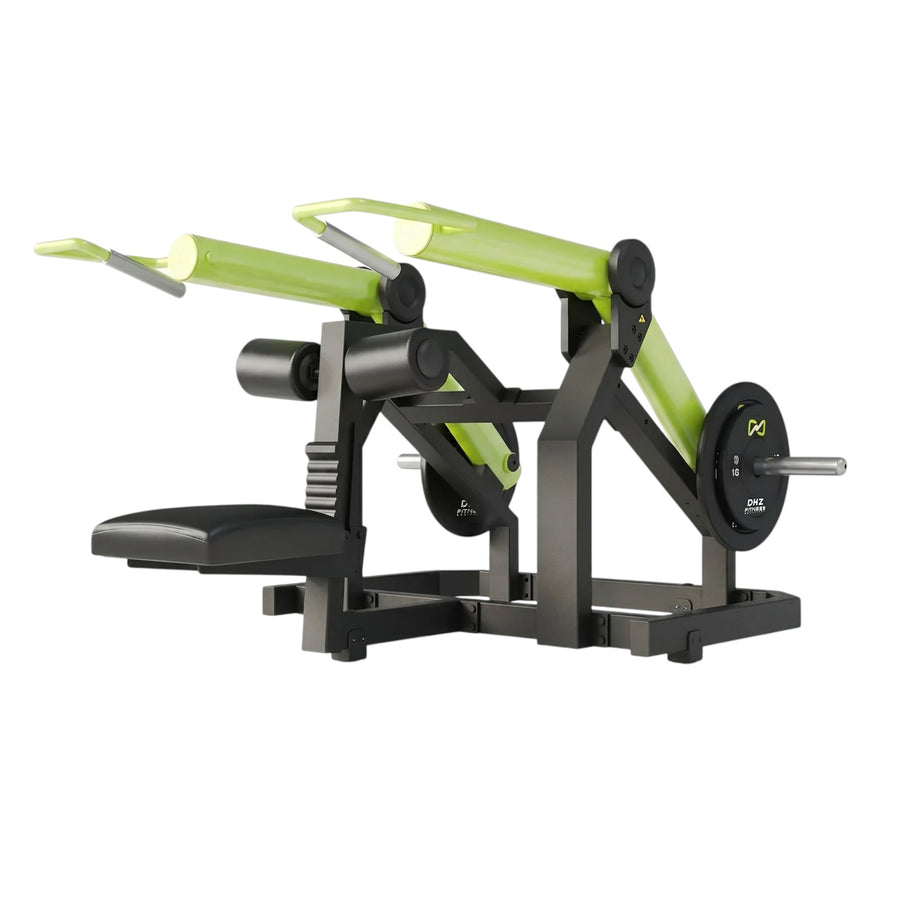 DHZ Y900 Y965 Sitzende Dip-Maschine (Seated Dip) in Grün-Schwarz – Hauptansicht
