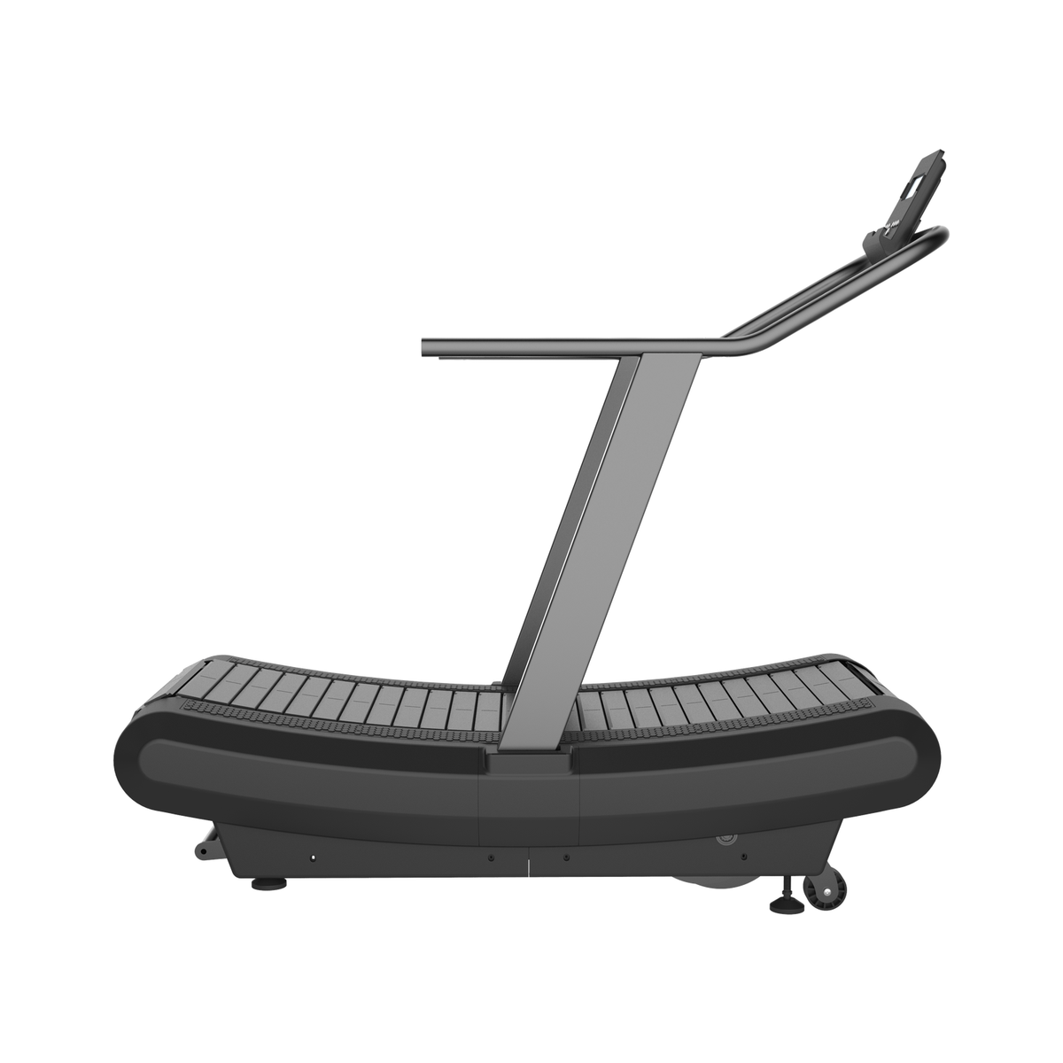 DHZ A7000 Noble Slat Treadmill – Seitenansicht auf weißem Hintergrund