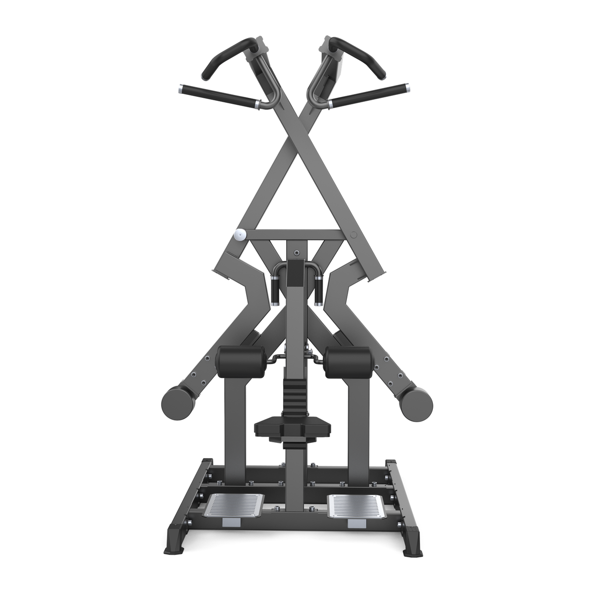 DHZ D610 Circular Lat Pulldown – Frontansicht auf weißem Hintergrund