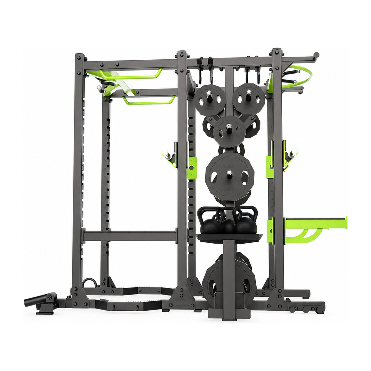 DHZ E6223 Combo Rack in Black Pearl und Apple Green – Frontansicht
