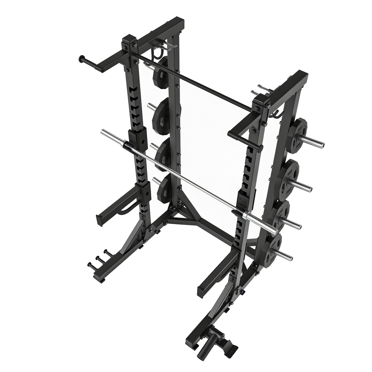 DHZ E6227 Classic Half Rack in Black Pearl und Piano Black – erhöhte Perspektivansicht