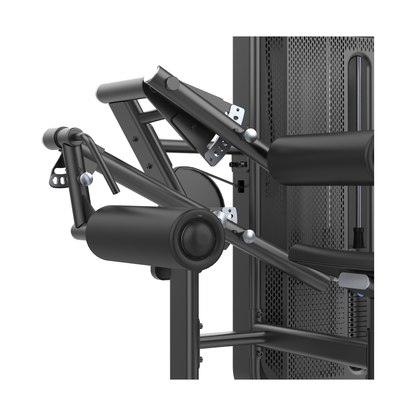 DHZ E7023 Seated Leg Curl Beinpolster und Verstellmechanik im Detail