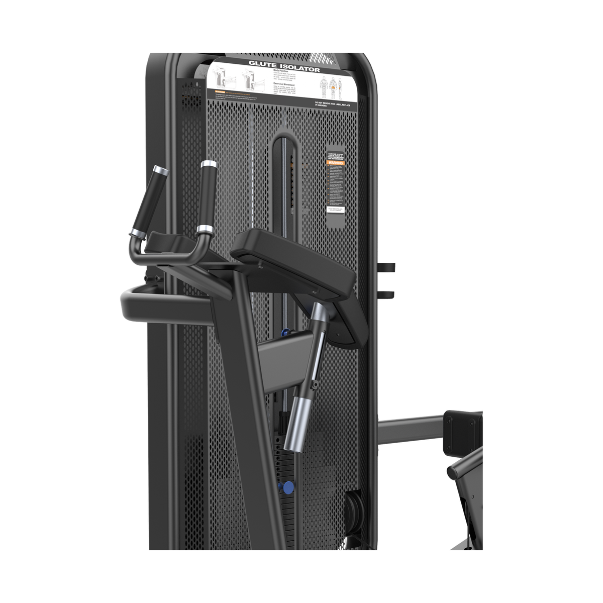 DHZ E7024 Glute Isolator Oberkörperauflage und Handgriffe im Detail