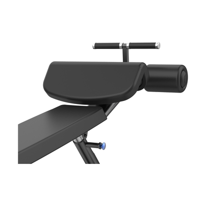 DHZ E7037 Decline Abdominal Bench Fußpolster und Handgriff im Detail