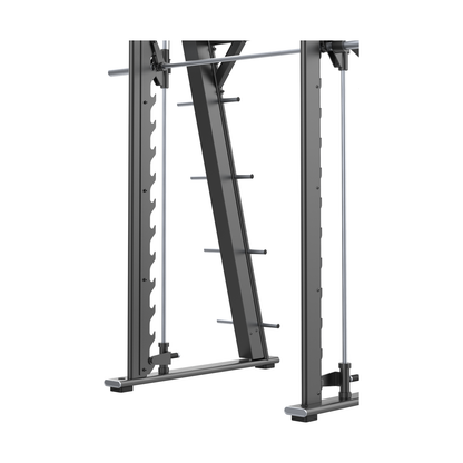 DHZ E7063 Smith Machine Führungsstange und Sicherheitsrasten im Detail